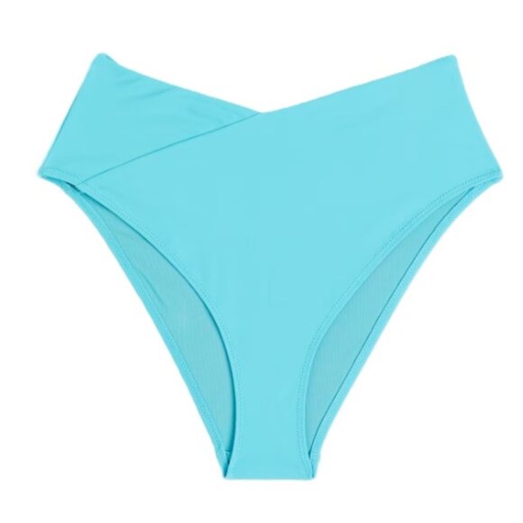 🔥2/$15🔥 NWT - H&M Brazilian Bikini Bottoms, Turquoise – Size 16 - Picture 1 of 9